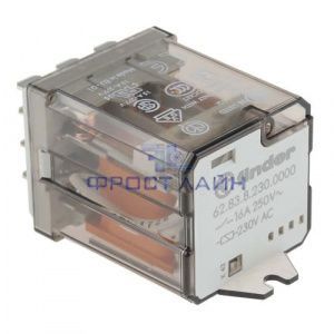 Реле пром. с 3 перек.конт. 16А (3CO, 16А, катушка 230 В) 62.83.8.230.0000 фланц.монт., силовое