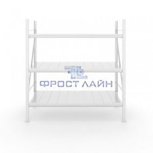 Стеллаж Нордика  грузовой легкий в линию 1000х600х2000 мм, 3 уровня полок