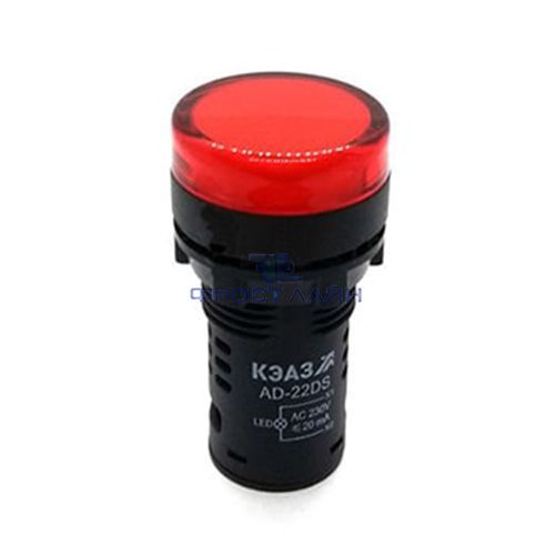 Лампа сигн. AD22DS(LED) матрица красный 230В,d22мм