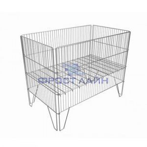 Корзина акционная 1000х600 мм, h780мм, Нордика (компл. с уголками фиксаторами 8 шт.)