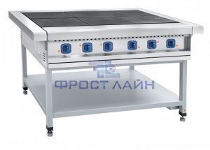 Плита электрическая ЭП-6П 6-ти конфорочная на подставке КЭТ-0,12