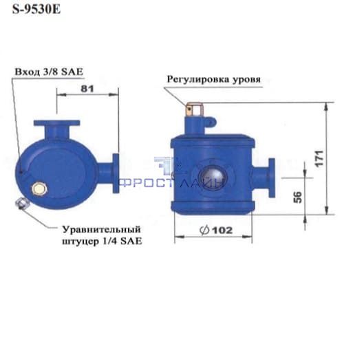 картинка Регулятор уровня масла S9530E механический от магазина Фрост Лайн