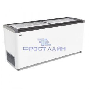 Ларь морозильный FG-700 C серый (прямое стекло, 590 л.)
